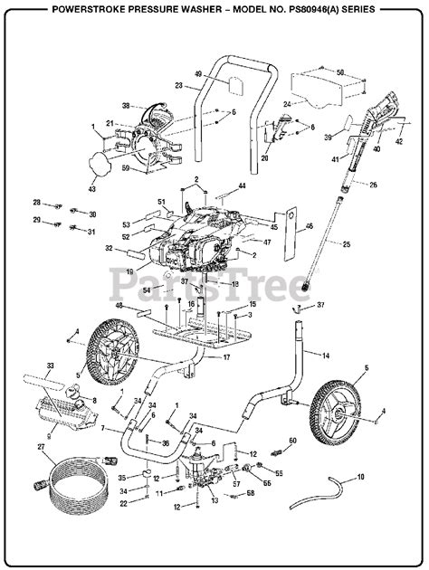 PowerStroke PS 80946 A - PowerStroke Pressure Washer General Assembly Parts Lookup with Diagrams ...