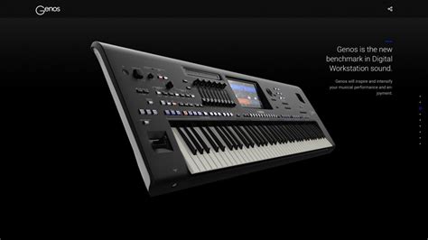 An interactive web experience to launch the new Yamaha Genos