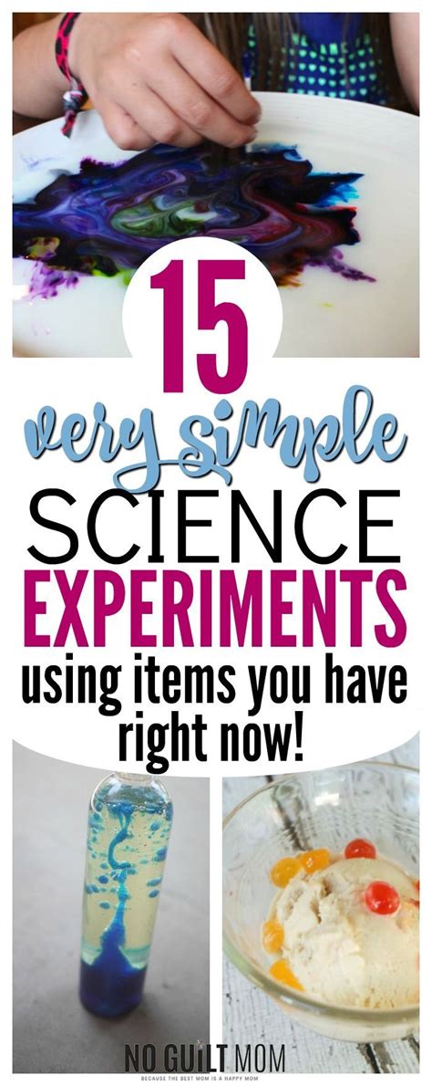 I've been looking all over for easy and unique science experiments for kids that use things I ...