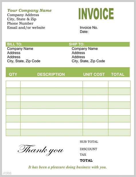 Invoice Template Pdf Free Download Invoice Simple Free Printable ...