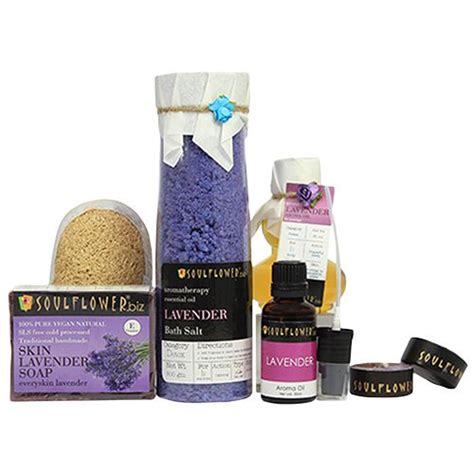 Buy Soulflower Gift Pack, Lavender Hexagon Festive Gift Pack for Men Women, Skin & Har care ...