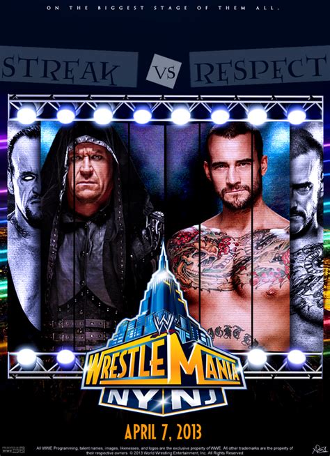 CM Punk vs The Undertaker Wrestlemania 29 poster by isharkfeli on ...