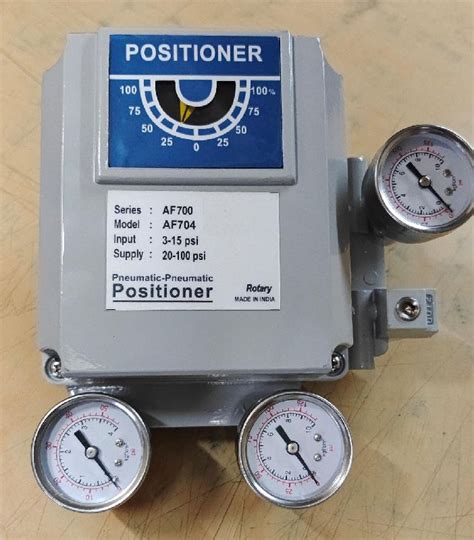 High Metal Pneumatic Positioner, For Oil Fitting, Water Fitting ...