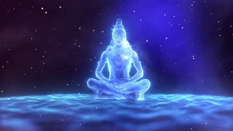 Lord Shiva Meditating In Heavens Bhole Nath Stock Motion Graphics SBV ...