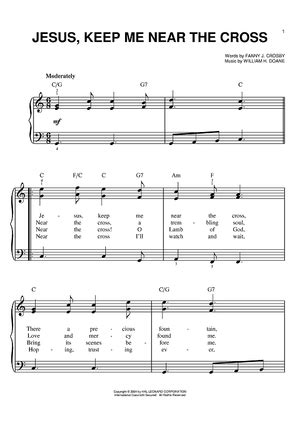 Jesus, Keep Me Near The Cross" Sheet Music for Easy Piano - Sheet Music Now