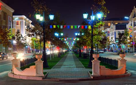 Grozny city at night time · Russia Travel Blog