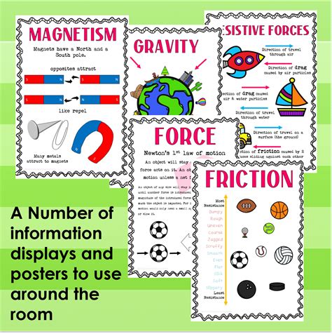 Forces Gravity Resistive Magnetism Worksheets | Made By Teachers