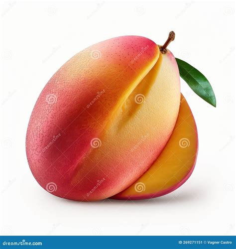 Whole Pink Mango, Juicy Fruit, with Sweet and Fleshy Pulp. Stock Image - Image of plant, sweet ...