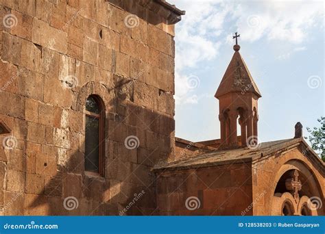 Medieval Armenian Church with Cross Stock Image - Image of christianity, historical: 128538203