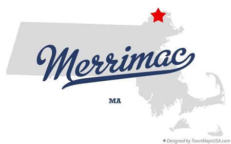 Map of Merrimac, MA, Massachusetts