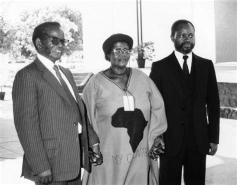 Samora and Oliver, Oliver Tambo, his wife and Samora Machel in Mozambique, ANC Archives