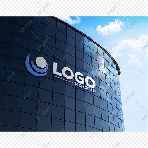 Logo Mockup 3d Sign Building Template Download on Pngtree