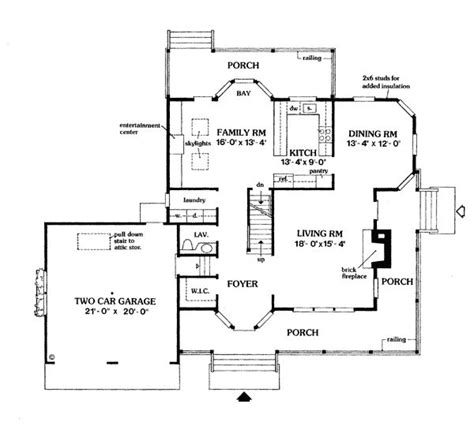 Country Farmhouse Traditional Victorian House Plan 90616 | Victorian ...