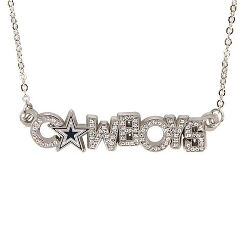 Dallas Cowboys Rhinestone Wordmark Necklace | Jewelry | Accessories ...