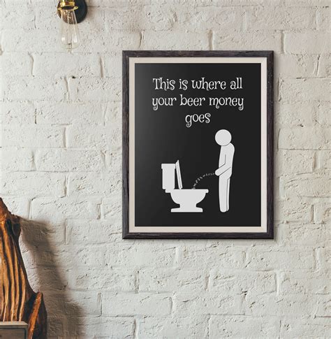 Funny, Bathroom Wall Art, Bathroom Signs, Bathroom Wall Decor, Wall ...