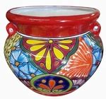 Mexican Talavera Pots | Garden Planters & Bird Baths | Arizona Pottery
