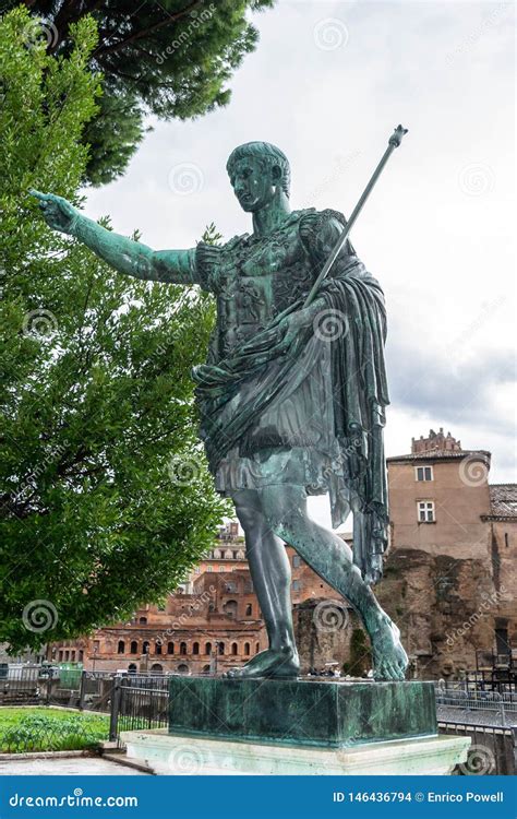 Bronze Statue of the Roman Emperor Augustus Caesar Aka Gaius Octavius ...