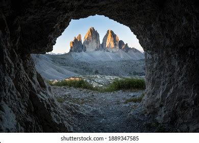 Three Peaks Lavaredo During Sunrise Stock Photo 1889347585 | Shutterstock