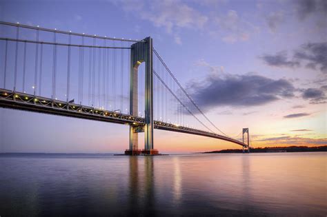 Verrazano Bridge at Sunset Photograph by Daniel Portalatin - Fine Art America