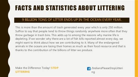 FACTS AND STATISTICS ABOUT LITTERING