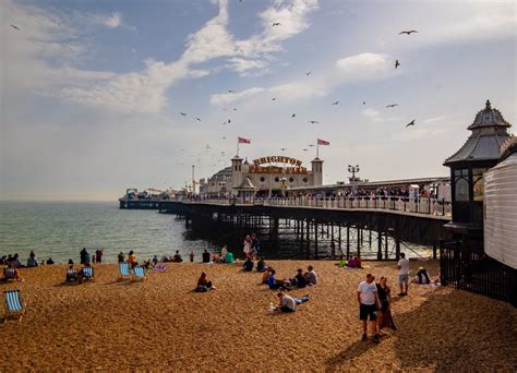 Brighton - a seaside resort town on the southern coast of England ...