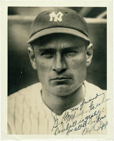 Wally Pipp Signed Photo