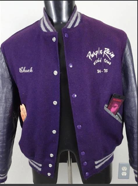 I found a Prince Purple Rain Tour crew jacket in a bin at a local auction. : r/ThriftStoreHauls