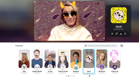 Snapchat’s new Camera desktop camera app brings AR masks to Twitch, Skype… | TechCrunch