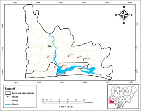 Map of Ogun state showing Ijebu-ode | Download Scientific Diagram