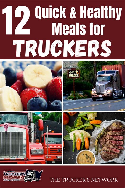 12 Quick & Healthy Meals for Truck Drivers | Quick healthy meals ...