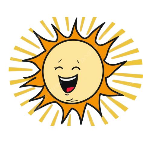 Summer Sunny Happy Sun Cartoon Style, Summer, Sunshine, Joy PNG Transparent Image and Clipart ...