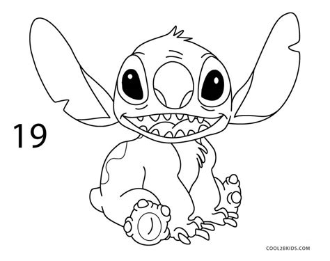 How to Draw Stitch (Step by Step Pictures) | Cool2bKids
