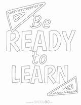 Be Ready To Learn  Free Classroom Poster SKOOLGO sketch template