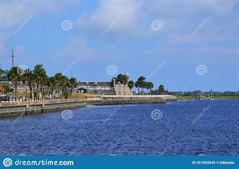 Historical Fort in the Old Town of St. Augustine, Florida Stock Image ...