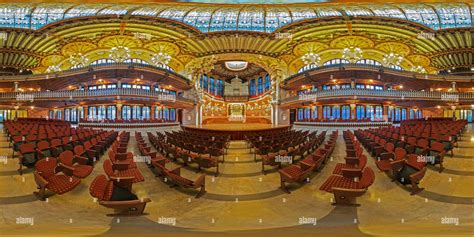 360° view of Interior Palau de la Musica Catalana - Barcelona - Spain ...