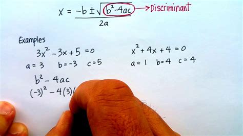 Discriminant Examples