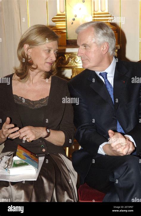 Michel Barnier and wife Isabelle attend for the 'Concours Scolaire De La Francophonie' in Paris ...