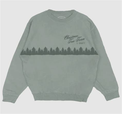 Taylor Swift Christmas Tree Farm Green Crewneck | Shop the Taylor Swift ...