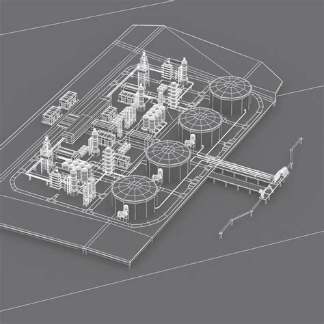 3d model lng terminal