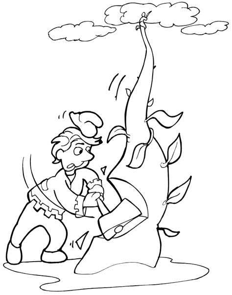 Jack And The Beanstalk Coloring Pages - Coloring Home