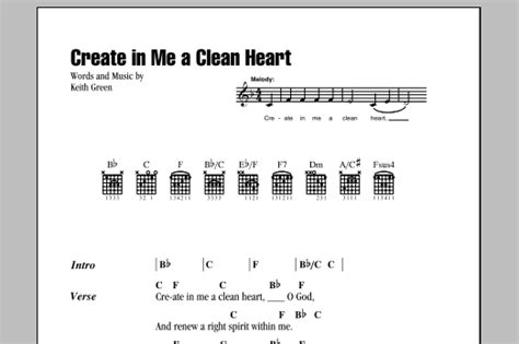 Create In Me A Clean Heart | Sheet Music Direct