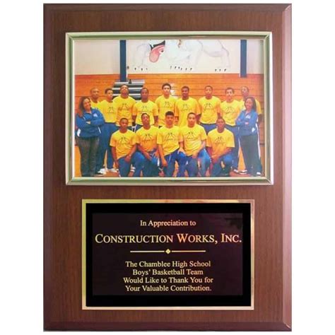 Custom Sponsor Plaques with Picture | Suburban Custom Awards