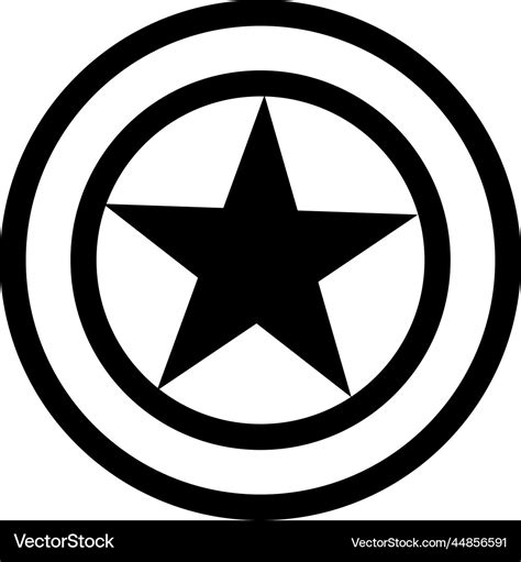 Captain america icon 4th of july Royalty Free Vector Image