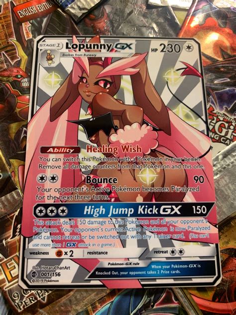 Orica Custom Pokémon Full Art Card Lopunny GX | Etsy