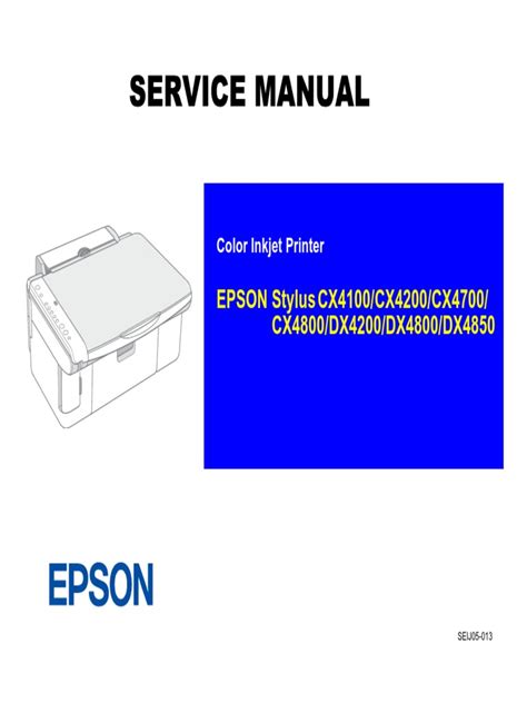 CX4700 (Epson-1958) Sevice Manual PDF | PDF | Image Scanner | Secure Digital