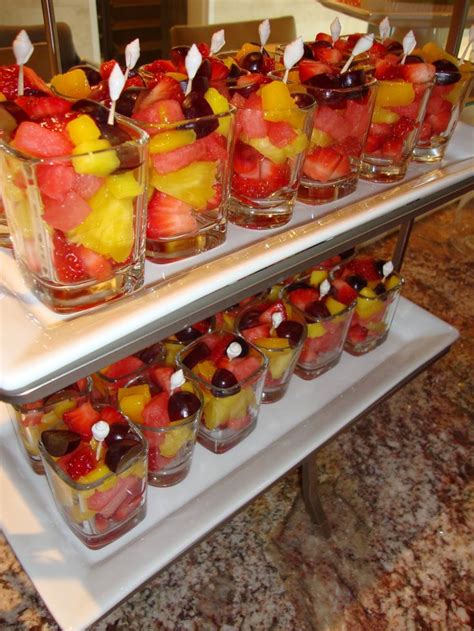 Mixed fruit cups | Party Ideas - Fruits | Pinterest | Tropical, Shot glasses and Glasses