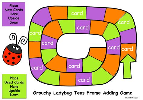 Grouchy Ladybug Tens Frame Adding File Folder Game - JDaniel4s Mom