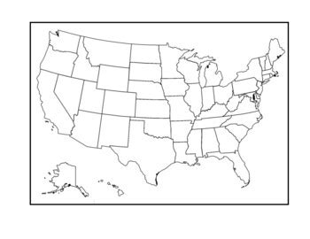 US, Border, Coastal, and Flyover States Map. by Northeast Education