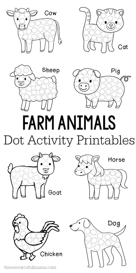 Farm Animal Activity Sheets