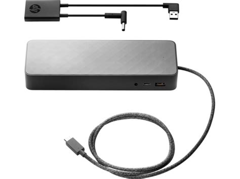 HP® USB-C Universal Dock with 4.5 mm and USB Dock Adapter (2UF95UT#ABA)